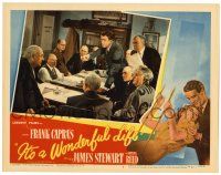 3t325 IT'S A WONDERFUL LIFE LC #7 '46 James Stewart accuses Lionel Barrymore at meeting, Capra