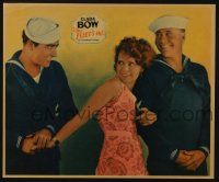 3t149 FLEET'S IN jumbo LC '28 sexy redhead Clara Bow between Navy sailors Jack Oakie & James Hall!