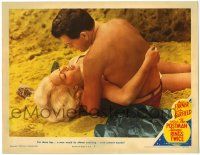 3t338 POSTMAN ALWAYS RINGS TWICE LC #8 '46 great censored too sexy image of Garfield & Lana Turner!