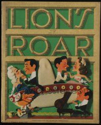 3t286 LION'S ROAR exhibitor magazine August 1946 Kapralik art for Holiday in Mexico, Hirschfeld!