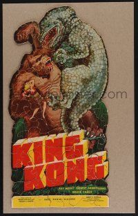 3t218 KING KONG jigsaw puzzle '33 150 pieces, fierce giant ape holding Wray & fighting dinosaur!
