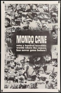 3t173 MONDO CANE 1sh '63 classic early Italian documentary of human oddities, wild images!