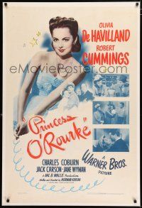 3t609 PRINCESS O'ROURKE 1sh '43 royal Olivia de Havilland, Robert Cummings, Charles Coburn