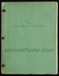 3t067 MANCHURIAN CANDIDATE writer's working draft script July 7, 1961, written by George Axelrod!