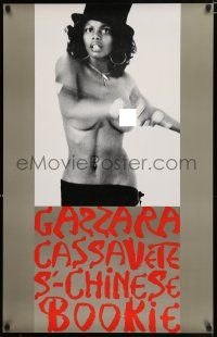 3t079 KILLING OF A CHINESE BOOKIE 24x38 special '76 Cassavetes, sexy topless Azizi Johari!