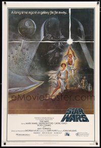 3t006 STAR WARS style A 4th printing 1sh '77 George Lucas classic sci-fi epic, art by Tom Jung!