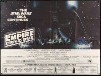 3t010 EMPIRE STRIKES BACK subway poster '80 George Lucas sci-fi classic, cool Darth Vader image!