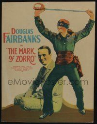 3t137 MARK OF ZORRO WC '20 two images of Douglas Fairbanks Sr. as himself & as the masked hero!