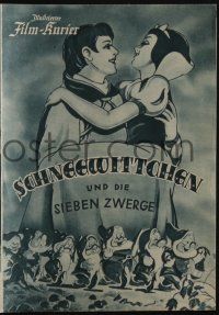 3t418 SNOW WHITE & THE SEVEN DWARFS Austrian program '48 Walt Disney cartoon classic, different!