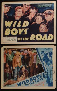 3t356 WILD BOYS OF THE ROAD 8 LCs '33 Rochelle Hudson, Frankie Darro, William Wellman classic!