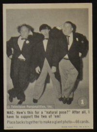 3t229 THREE STOOGES complete set of 66 3x4 trading cards '66 the entire set + 11 wrappers!