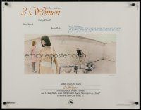 3w008 3 WOMEN 1/2sh '77 directed by Robert Altman, Shelley Duvall, Sissy Spacek, Janice Rule