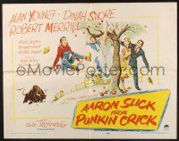 3w016 AARON SLICK FROM PUNKIN CRICK style B 1/2sh '52 Alan Young, Dinah Shore, Merrill, musical art!