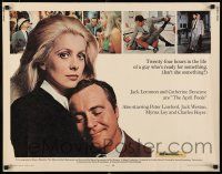 3w045 APRIL FOOLS 1/2sh '69 Jack Lemmon & Catherine Deneuve are married but not to each other!