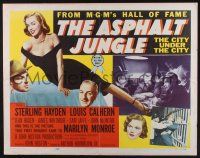 3w053 ASPHALT JUNGLE style B 1/2sh R54 Marilyn Monroe, Sterling Hayden, John Huston film noir!