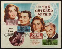 3w119 CATERED AFFAIR 1/2sh '56 Debbie Reynolds, Bette Davis, Ernest Borgnine, Fitzgerald!