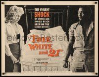 3w164 FREE, WHITE & 21 1/2sh '63 interracial romance, Shock after Shock, bold beyond belief!