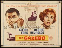 3w167 GAZEBO style A 1/2sh '60 great romantic art of Glenn Ford w/telephone & Debbie Reynolds!
