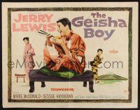 3w168 GEISHA BOY style A 1/2sh '58 screwy Jerry Lewis visits Japan, Sessue Hayakawa!