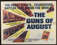 3w183 GUNS OF AUGUST 1/2sh '64 World War I documentary, narrated by Fritz Weaver!