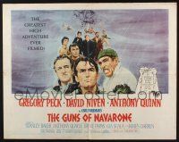 3w184 GUNS OF NAVARONE 1/2sh '61 Gregory Peck, David Niven & Anthony Quinn by Howard Terpning!