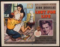 3w250 LUST FOR LIFE style A 1/2sh '56 wonderful artwork of Kirk Douglas as artist Vincent Van Gogh!