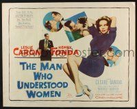 3w256 MAN WHO UNDERSTOOD WOMEN 1/2sh '59 Henry Fonda, super sexy full-length Leslie Caron!