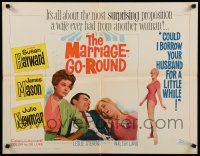 3w262 MARRIAGE-GO-ROUND 1/2sh '60 Julie Newmar wants to borrow Hayward's husband James Mason!