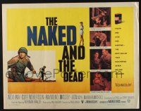 3w283 NAKED & THE DEAD 1/2sh '58 from Norman Mailer's novel, Aldo Ray in World War II!