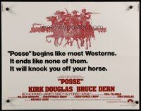 3w304 POSSE 1/2sh '75 Kirk Douglas, it begins like most westerns but ends like none of them!