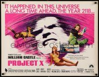 3w307 PROJECT X 1/2sh '68 William Castle, Chris George lies frozen in a capsule in the year 2118!