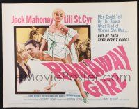 3w319 RUNAWAY GIRL 1/2sh '65 men could tell by her kisses what kind of woman Lili St. Cyr was!