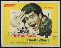 3w321 SAD SACK style A 1/2sh '58 wacky cross-eyed Jerry Lewis in the Foreign Legion!