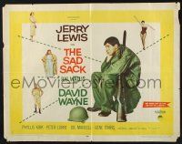 3w322 SAD SACK style B 1/2sh '58 wacky cross-eyed Jerry Lewis in the Foreign Legion!