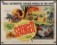 3w330 SERENGETI 1/2sh '60 savage Africa in the raw, art of natives & animals!