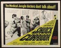 3w334 SHOCK CORRIDOR style A 1/2sh '63 Sam Fuller's masterpiece that exposed psychiatric treatment!
