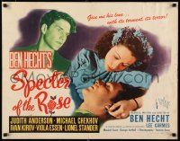 3w348 SPECTER OF THE ROSE 1/2sh '46 Judith Anderson, Chekhov, directed by Ben Hecht!