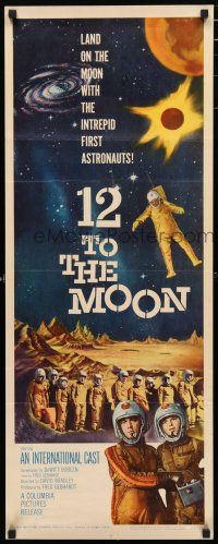 3w426 12 TO THE MOON insert '60 land on the moon with the intrepid first astronauts!