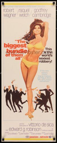3w465 BIGGEST BUNDLE OF THEM ALL insert '68 full-length art of sexiest Raquel Welch by McGinnis!