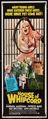 3w571 HOUSE OF WHIPCORD insert '74 sexy art of young girls who go in, but never come out!