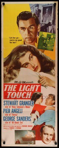 3w610 LIGHT TOUCH insert '51 Stewart Granger, Pier Angeli, George Sanders