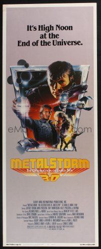3w643 METALSTORM insert '83 Charles Band 3-D sci-fi, high noon at the end of the Universe!