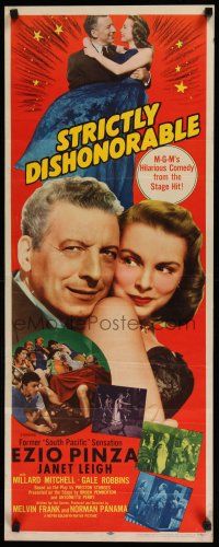 3w779 STRICTLY DISHONORABLE insert '51 what are Ezio Pinza's intentions toward Janet Leigh?