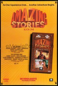 3x704 AMAZING STORIES TV book one 27x40 video poster '86 Kevin Costner, Danny DeVito, Perlman!