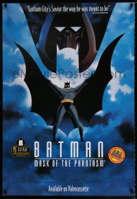 3x709 BATMAN: MASK OF THE PHANTASM 27x40 video poster '93 DC Comics, great art of Caped Crusader!