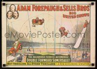 3x847 ADAM FOREPAUGH & SELLS BROS BIG UNITED SHOWS REPRO 13x19 circus poster '60 big top art!