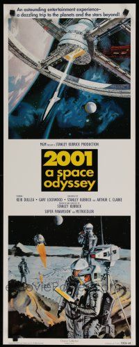 3x565 2001: A SPACE ODYSSEY commercial poster '95 Stanley Kubrick, art of astronauts by McCall!