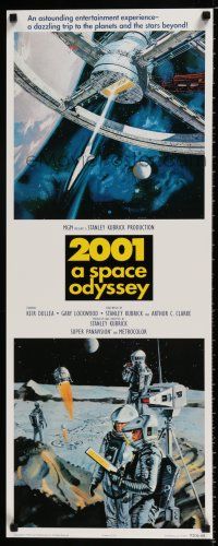 3x564 2001: A SPACE ODYSSEY 14x36 commercial poster '95 Stanley Kubrick, sci-fi art by McCall!