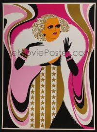 3x620 JEAN HARLOW 21x28 commercial poster '68 cool artwork of glamorous actress by Elaine Hanelock