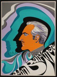 3x622 JOHN BARRYMORE 21x28 commercial poster '68 great colorful artwork by Elaine Hanelock!